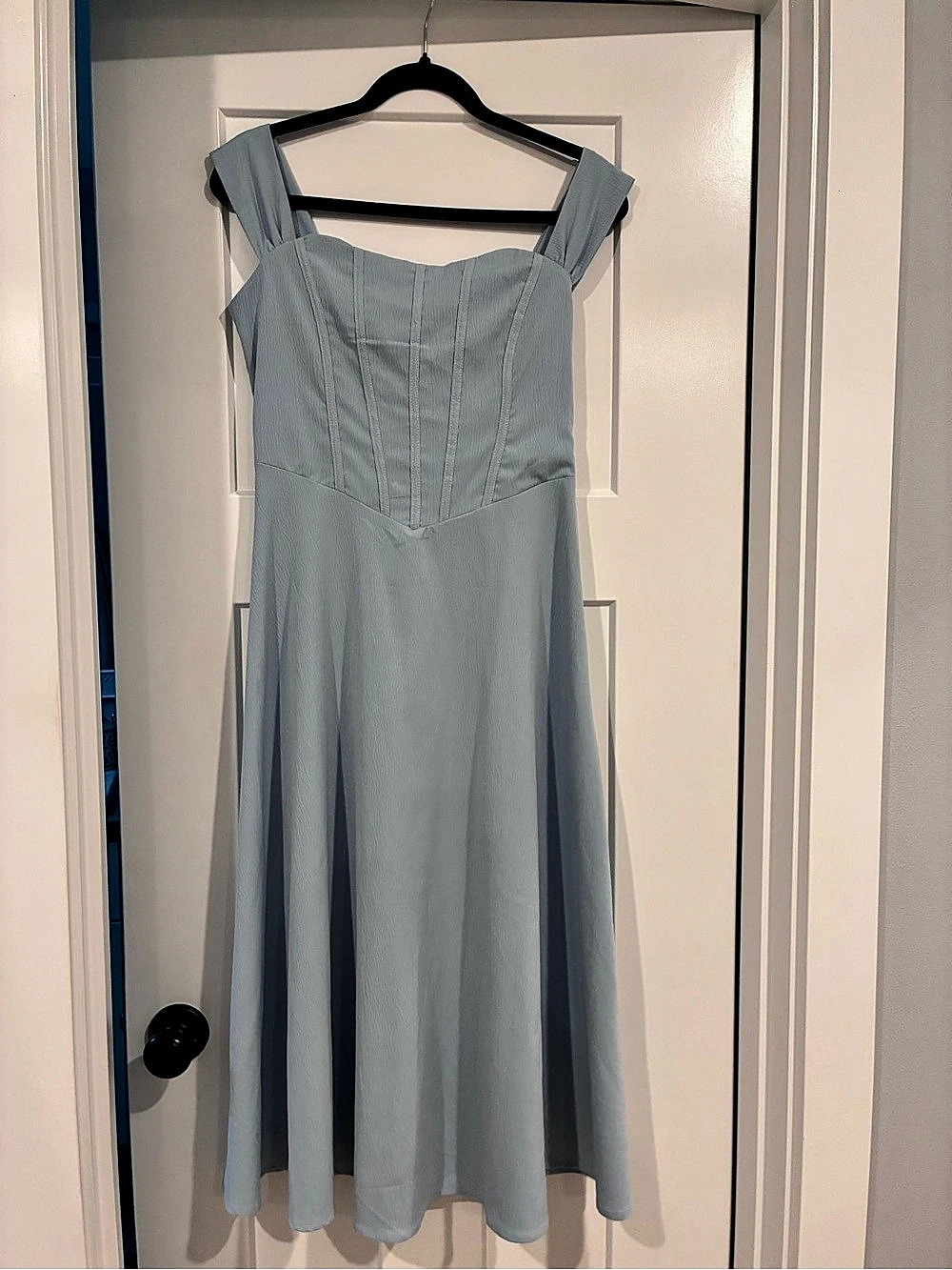 SHEIN Blue Midi Dress Size Medium NWT